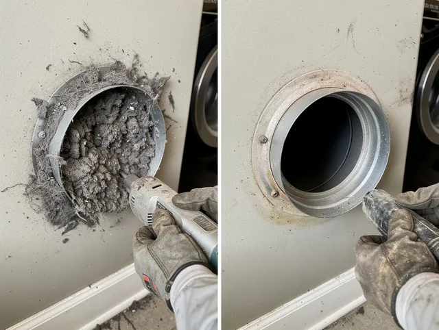 Professional clogged vent cleaning by South Euclid Dryer Vent Cleaning in South Euclid