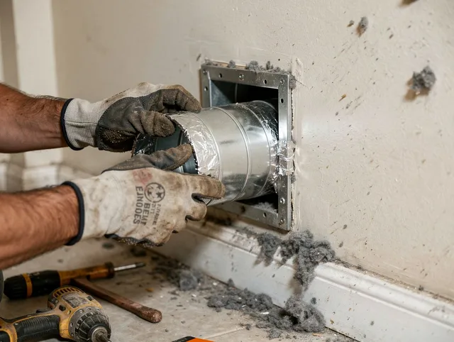Professional dryer vent repair and installation by South Euclid Dryer Vent Cleaning in South Euclid